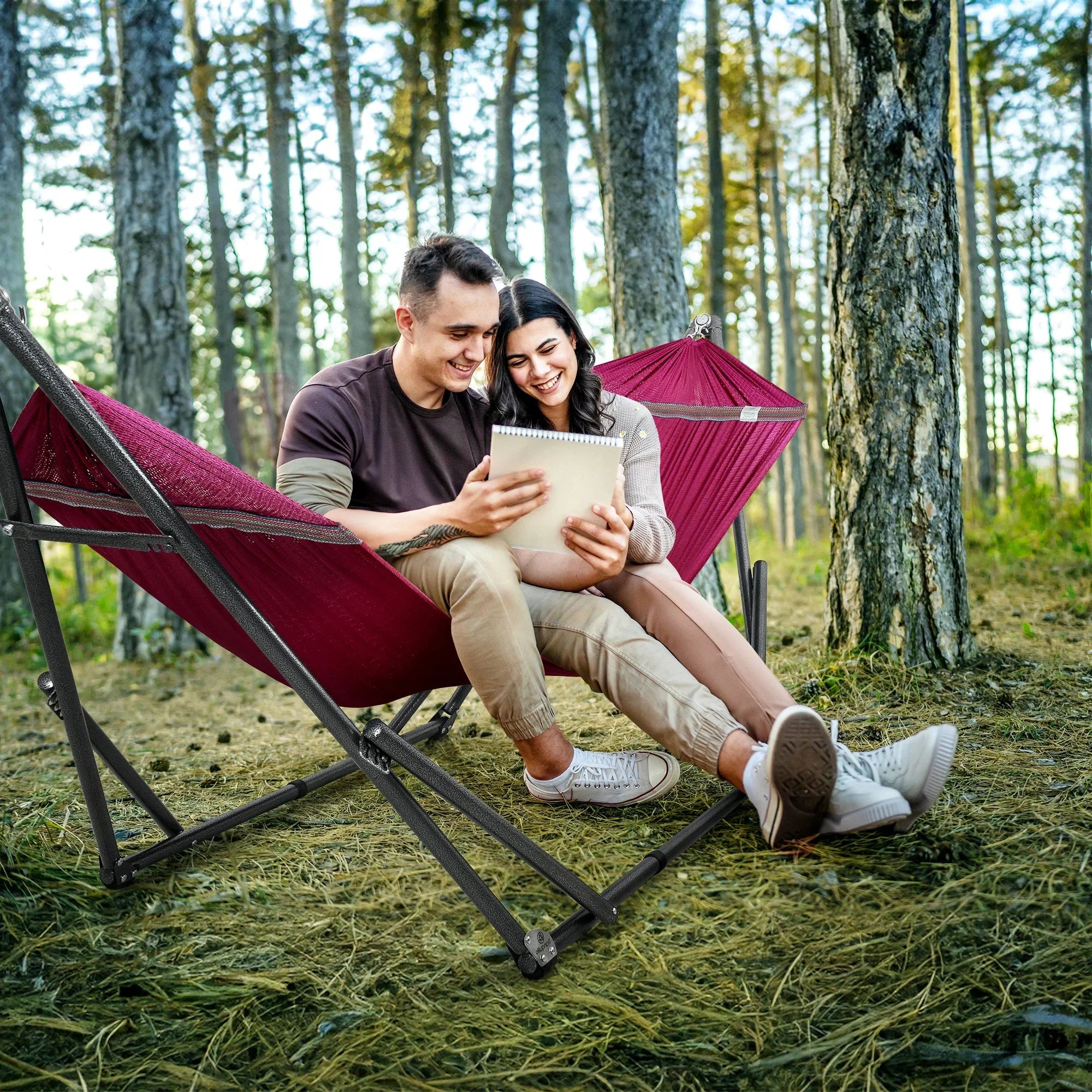 Tranquillo Universal Hammock with Medium Size Stands for Ultimate Relaxation - Ideal Universal Hammock Stands - Medium Size