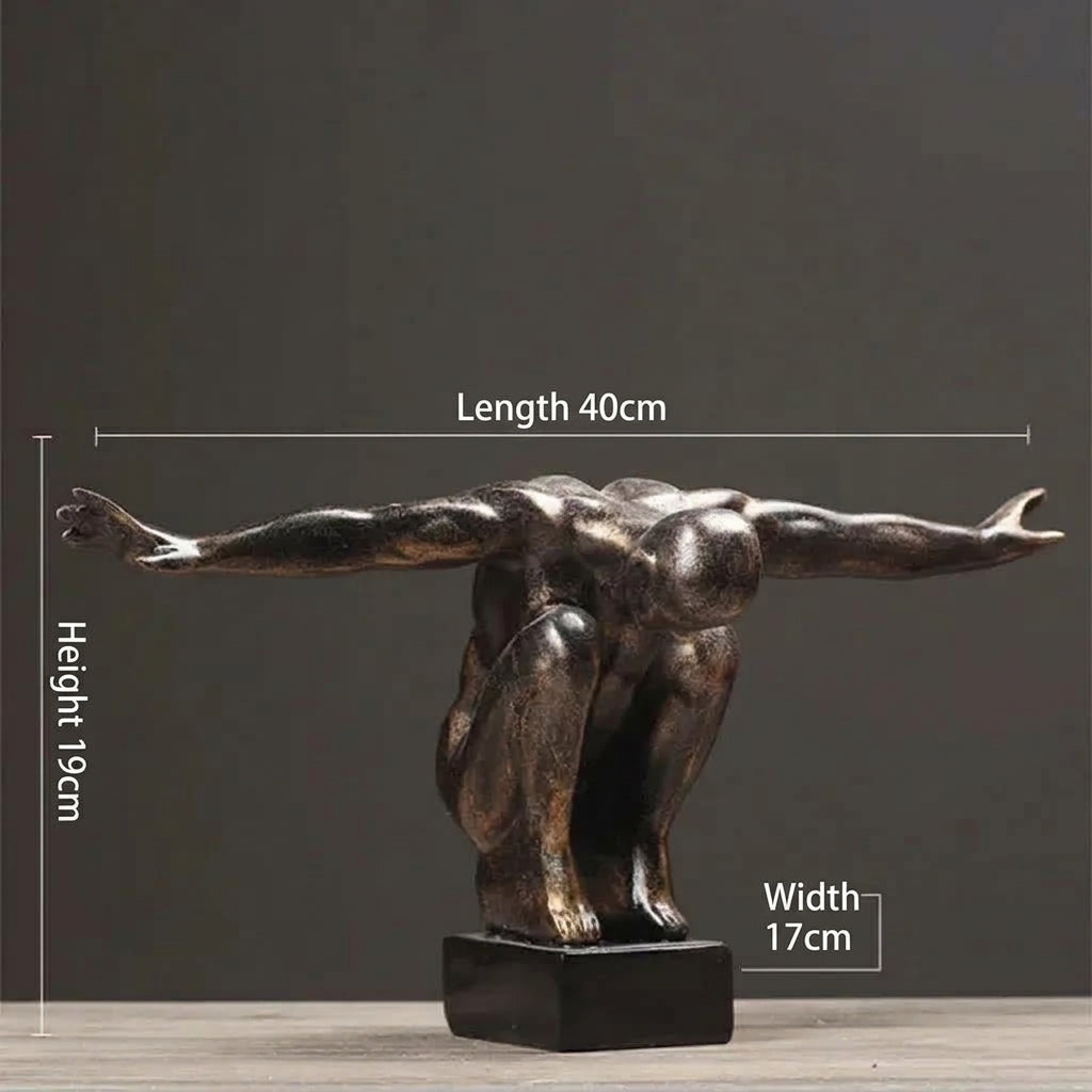 Abstract Thinker Statue Sculpture Modern Home Decor