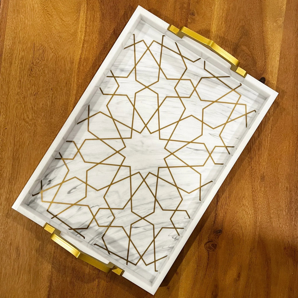 Andalus Serving Tray, front view - House Of Avana