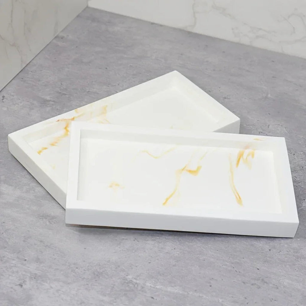 Tray - Bathroom Organizer White Small