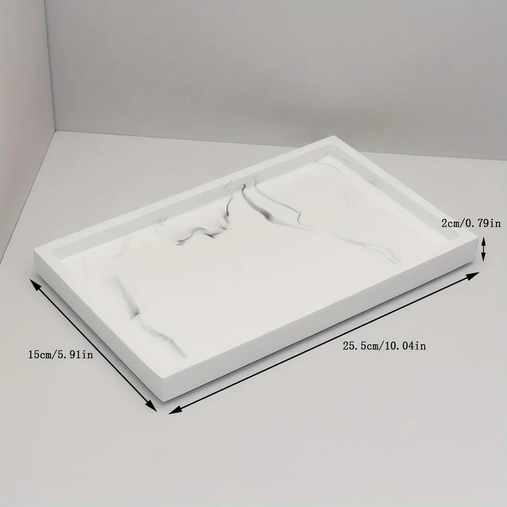 Bathroom Vanity Tray Hotel Home Bathroom Hand Soap Tray Toiletry Tray Bathroom Tools Sample Room Decor... - House Of Avana