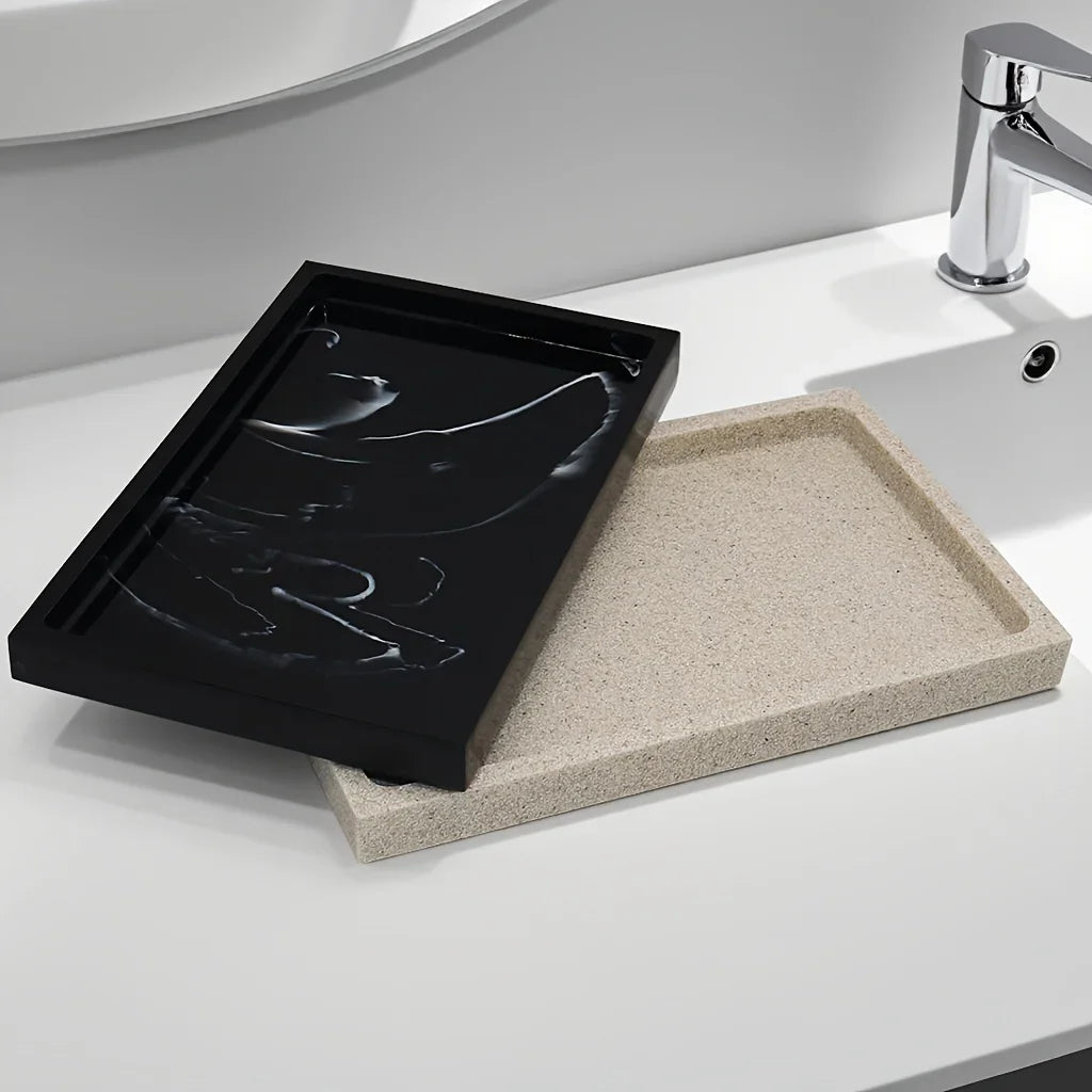 Bathroom Vanity Tray Hotel Home Bathroom Hand Soap Tray Toiletry Tray Bathroom Tools Sample Room Decor... - House Of Avana
