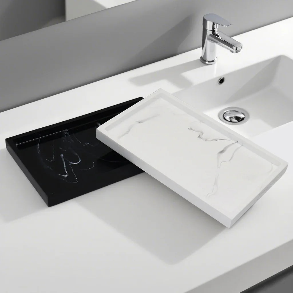 Bathroom Vanity Tray Hotel Home Bathroom Hand Soap Tray Toiletry Tray Bathroom Tools Sample Room Decor... - House Of Avana