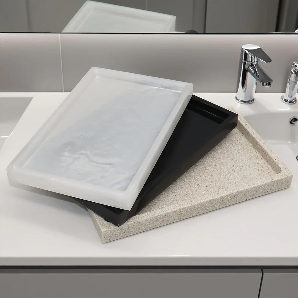 Bathroom Vanity Tray Hotel Home Bathroom Hand Soap Tray Toiletry Tray Bathroom Tools Sample Room Decor... - House Of Avana