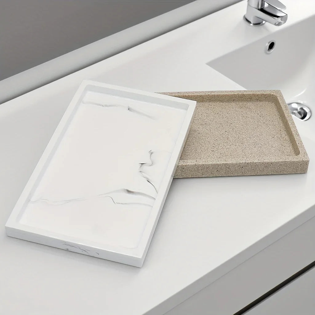 Bathroom Vanity Tray Hotel Home Bathroom Hand Soap Tray Toiletry Tray Bathroom Tools Sample Room Decor... - House Of Avana
