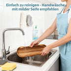 Creative Oval Wooden Tray, Dessert Plate - Perfect Blend of Home Decor and Practicality, Easy to Clean,... - House Of Avana