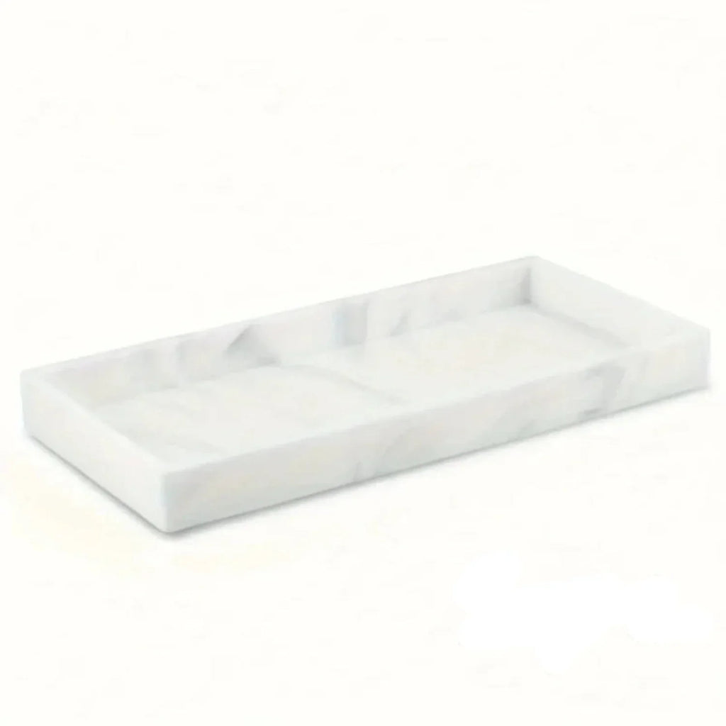Tray - Decorative White Gold