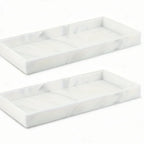 Tray - Decorative White Gold