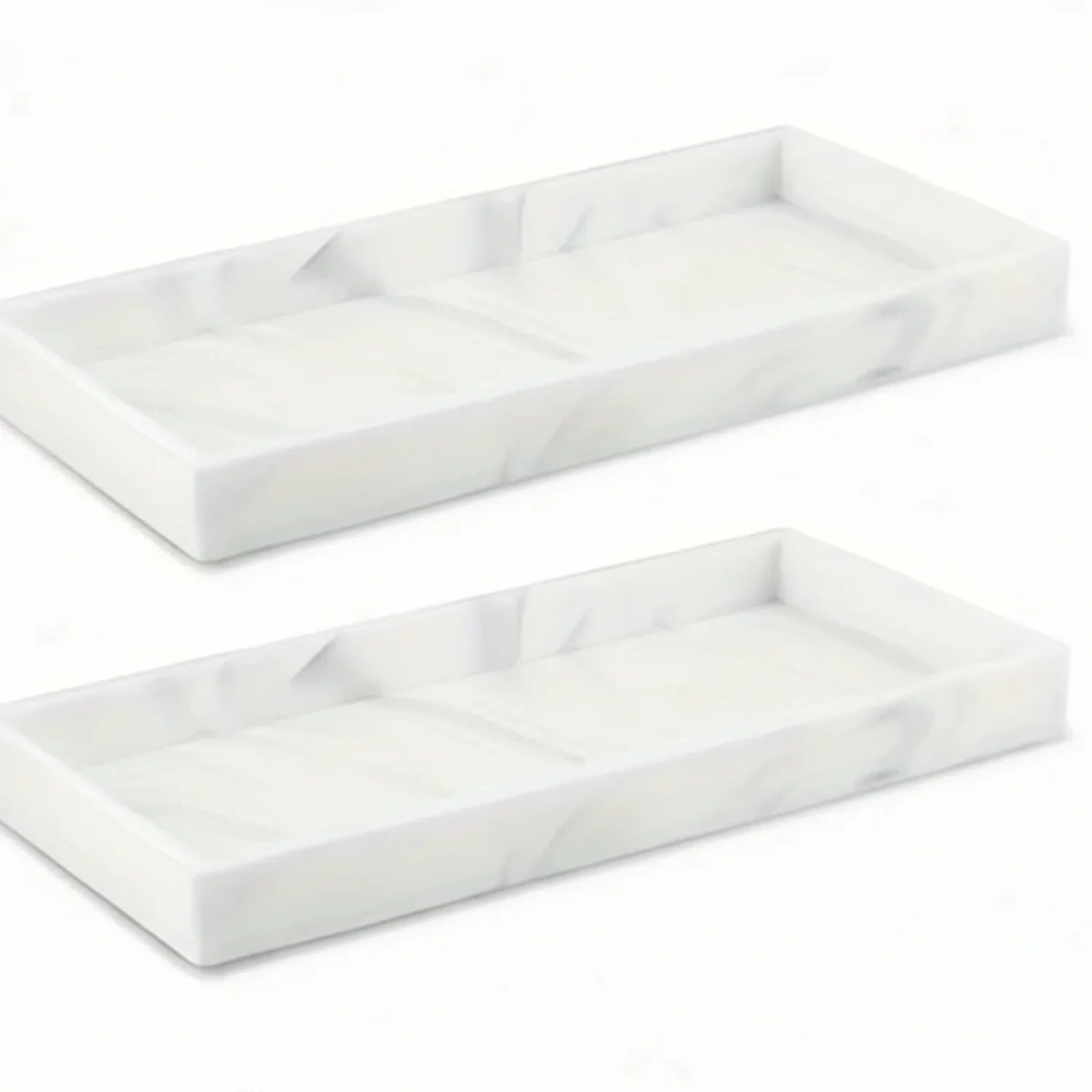 Tray - Decorative White Gold