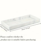 Tray - Decorative White Gold