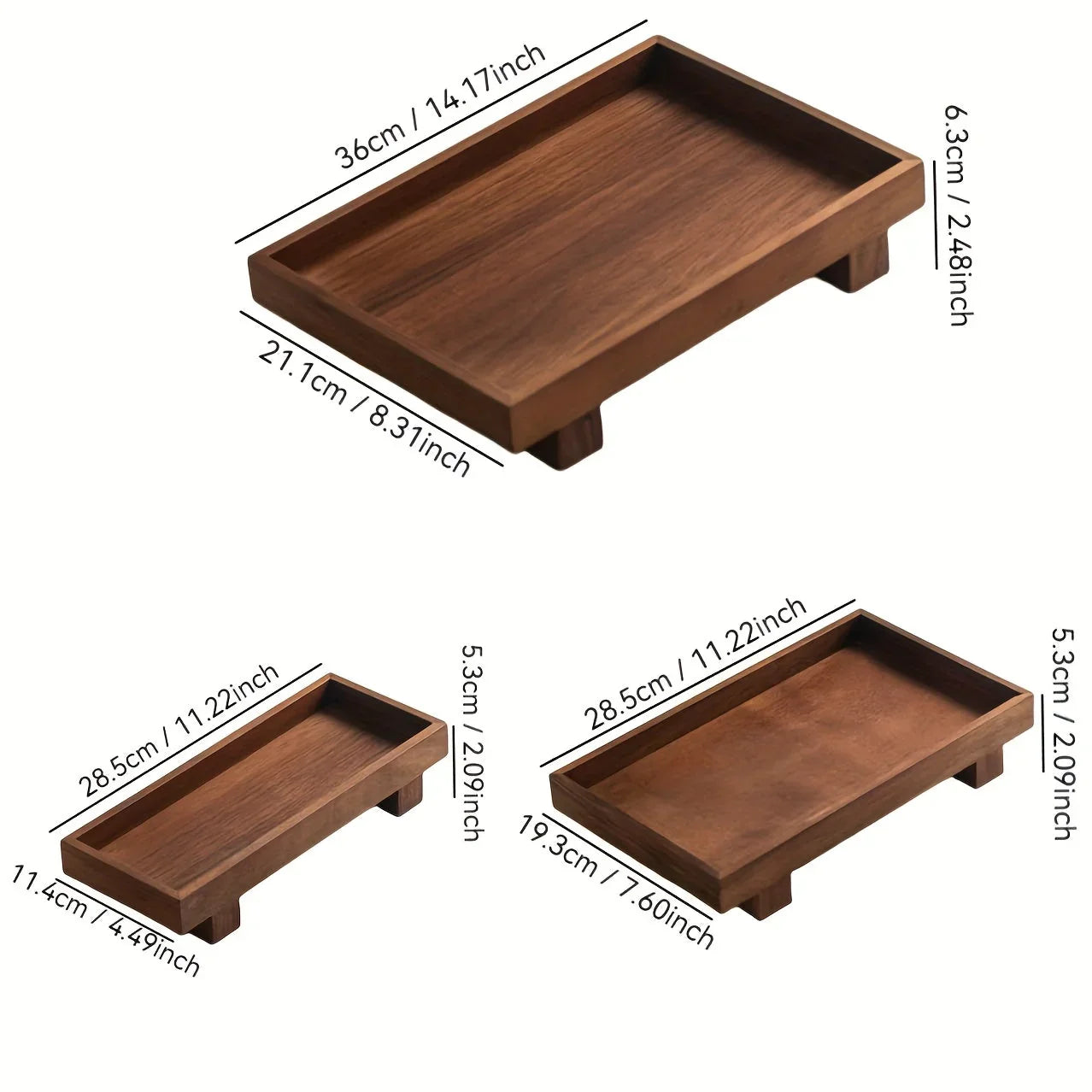 Bathroom Wooden Tray, Non-deformable Shampoo Holder for Hotel Bathrooms and Countertop Toiletry... - House Of Avana
