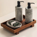 Bathroom Wooden Tray, Non-deformable Shampoo Holder for Hotel Bathrooms and Countertop Toiletry... - House Of Avana