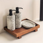 Bathroom Wooden Tray, Non-deformable Shampoo Holder for Hotel Bathrooms and Countertop Toiletry... - House Of Avana