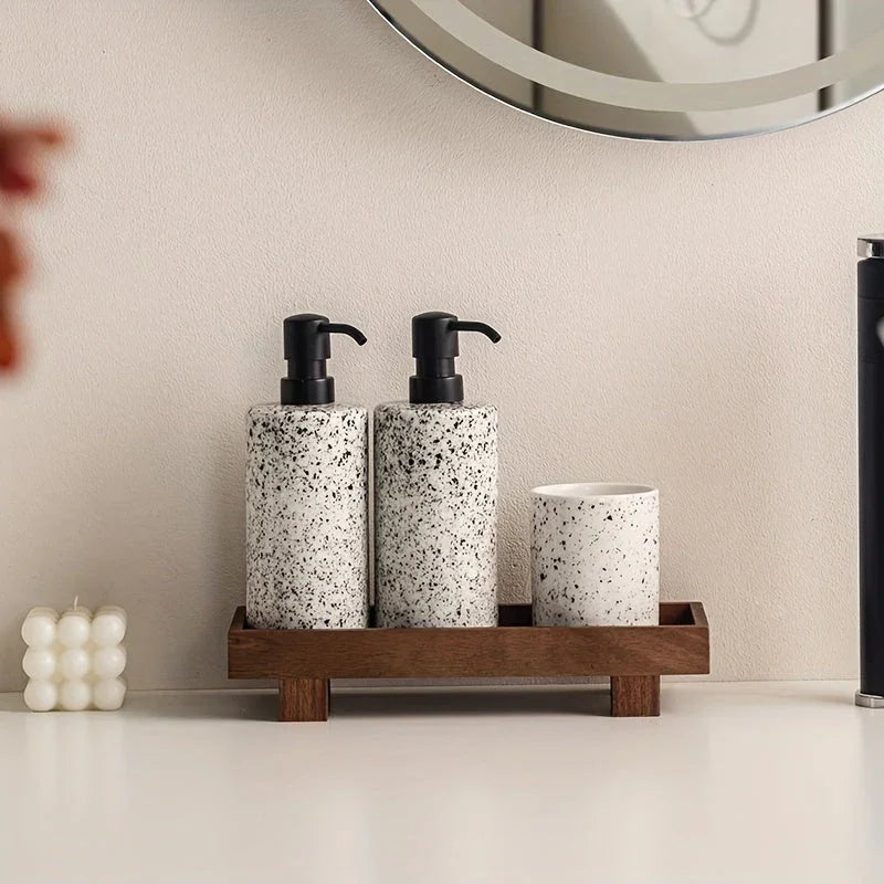 Bathroom Wooden Tray, Non-deformable Shampoo Holder for Hotel Bathrooms and Countertop Toiletry... - House Of Avana