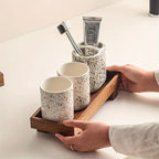 Bathroom Wooden Tray, Non-deformable Shampoo Holder for Hotel Bathrooms and Countertop Toiletry... - House Of Avana