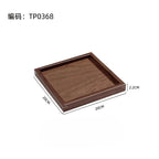 Tray - Japanese-Style Black Walnut Wood Rectangular