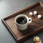 Tray - Japanese-Style Black Walnut Wood Rectangular