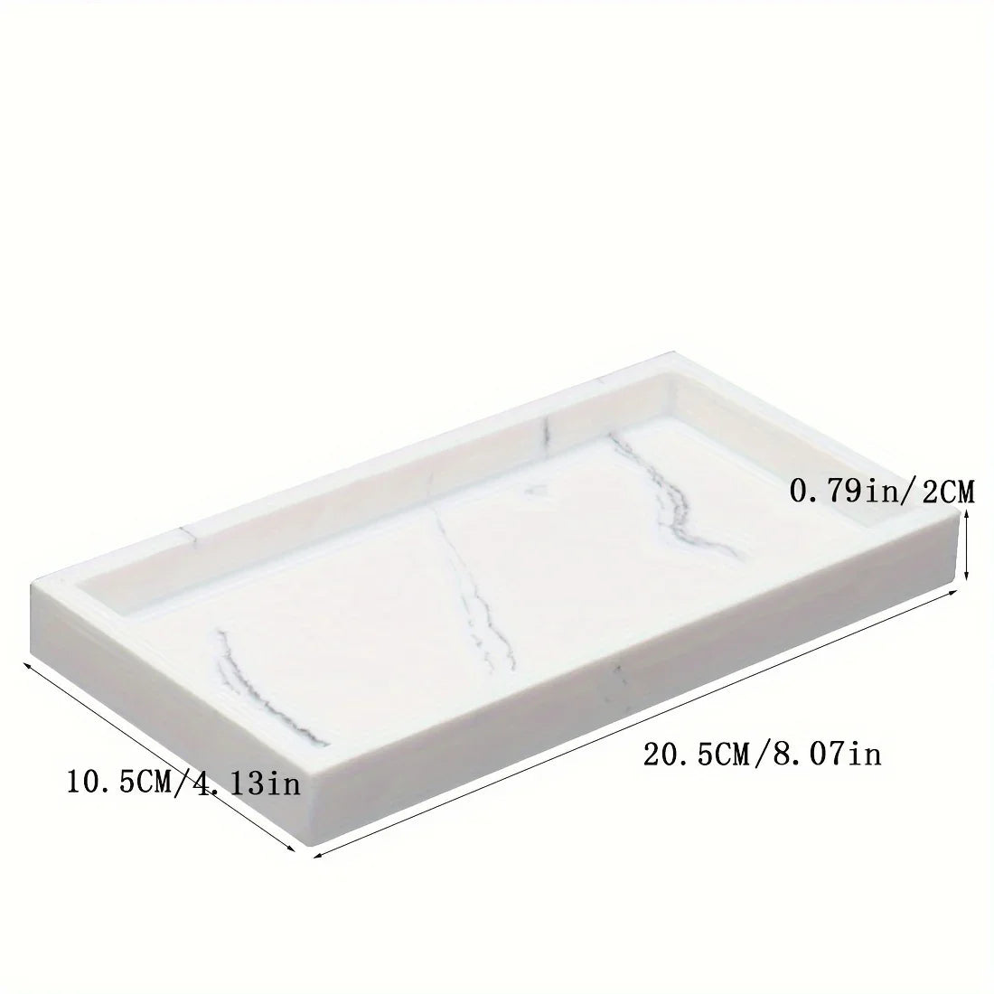 Artificial Marble Bathroom Sink Tray, Bathroom Tray with Very Good Hand Feel and Texture, Suitable for... - House Of Avana