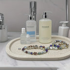 Tray - Natural Yellow Marble Round, lifestyle image - House Of Avana