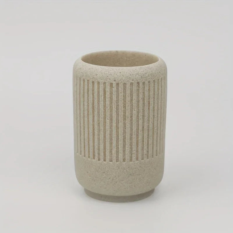 Bathroom Accessories Set - S Bathroom Accessory Set, Toothbrush Holders Set, Soap Dispenser, Tray,... - House Of Avana