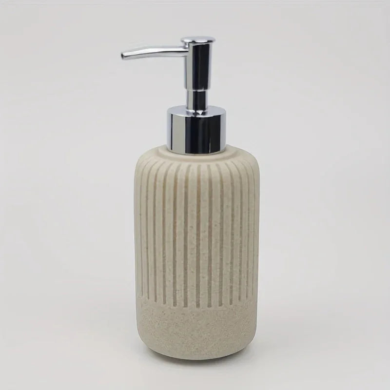 Bathroom Accessories Set - S Bathroom Accessory Set, Toothbrush Holders Set, Soap Dispenser, Tray,... - House Of Avana