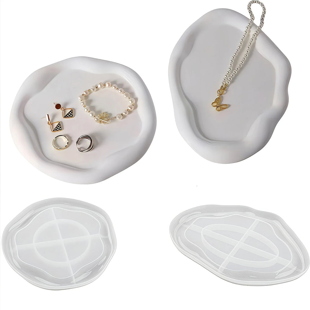 [diy Silicone Mold] S Modern Silicone Mold | Irregular Cloud Tray for Epoxy Resin, Clay, Cement Plaster,... - House Of Avana