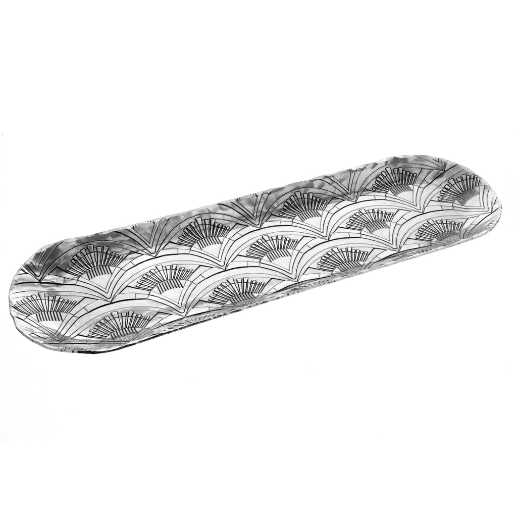 1923 Small Breadstick Tray (aluminum), back view - House Of Avana