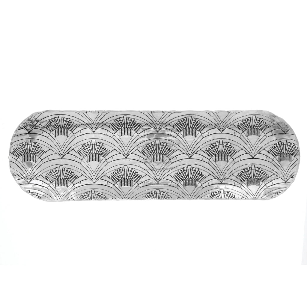 1923 Small Breadstick Tray (aluminum), side view - House Of Avana