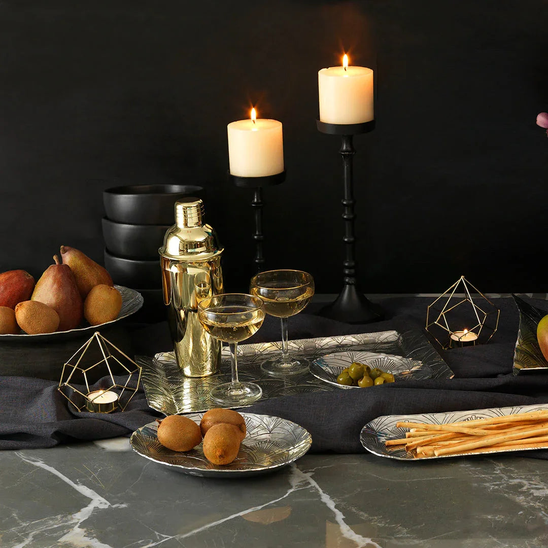 1923 Small Breadstick Tray (aluminum), top view - House Of Avana