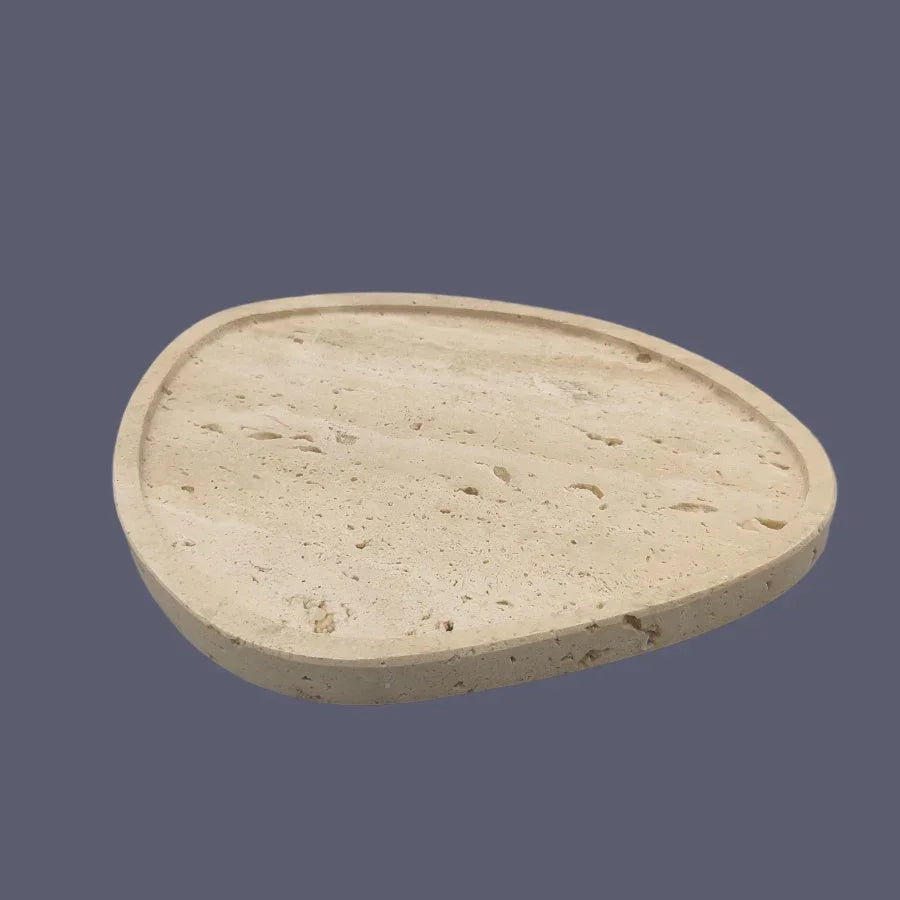 Serving Tray - Natural Yellow Stone, detail shot - House Of Avana