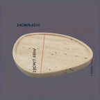 Serving Tray - Natural Yellow Stone, top view - House Of Avana