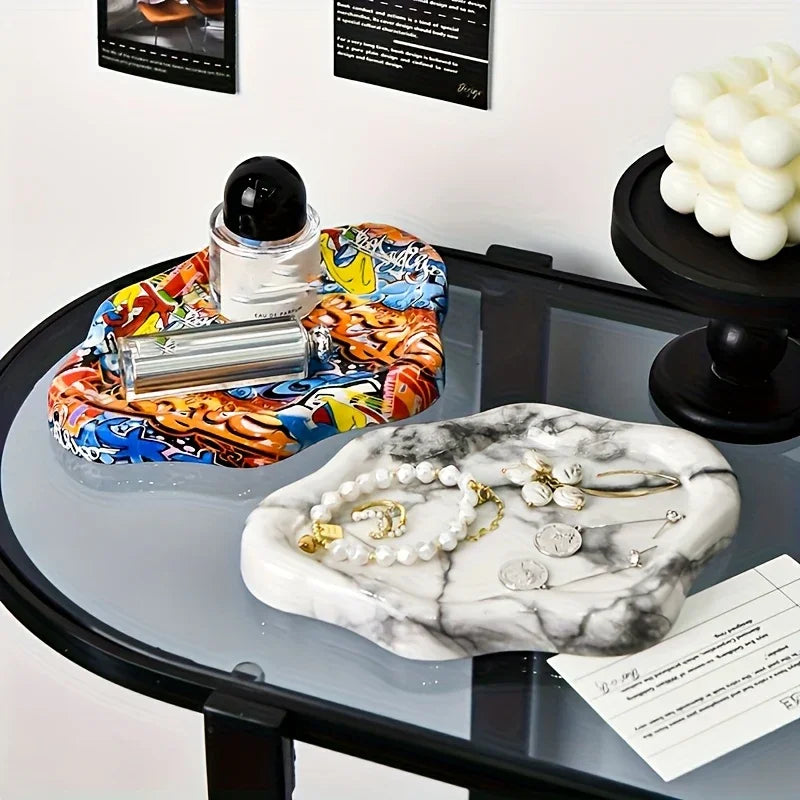 /large Jewelry Tray - Elegant Cloud Hexagon Design, Spacious Storage for Necklaces, Earrings & Watches -... - House Of Avana