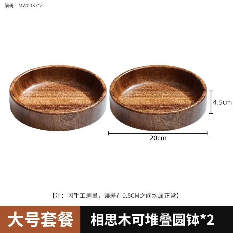 Acacia Wood Tray, Small Kung Fu Tea Tabletop Storage Plate, alternate view - House Of Avana
