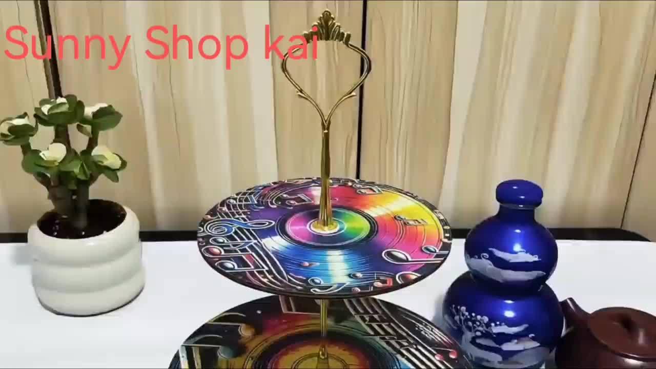 3-layer Wooden Exquisite Display Tray and Display Tray with Turkish Islamic Art Style Design Pattern As... - House Of Avana