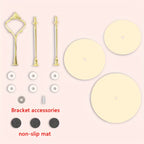 3-layer Wooden Exquisite Display Tray and Display Tray with Turkish Islamic Art Style Design Pattern As... - House Of Avana