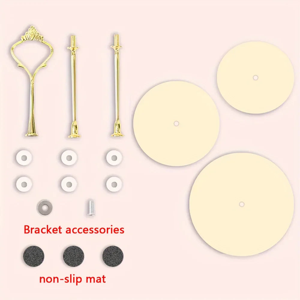 3-layer Wooden Exquisite Display Tray and Display Tray with Turkish Islamic Art Style Design Pattern As... - House Of Avana