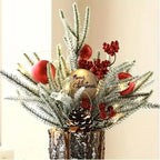 Artificial Pine Tabletop Christmas Tree with Simulation Bark and Realistic Layers - House Of Avana
