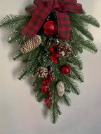 Christmas Wreath Upside-down Tree Christmas Tree Decoration for Window Display, Mall Layout, New Style... - House Of Avana