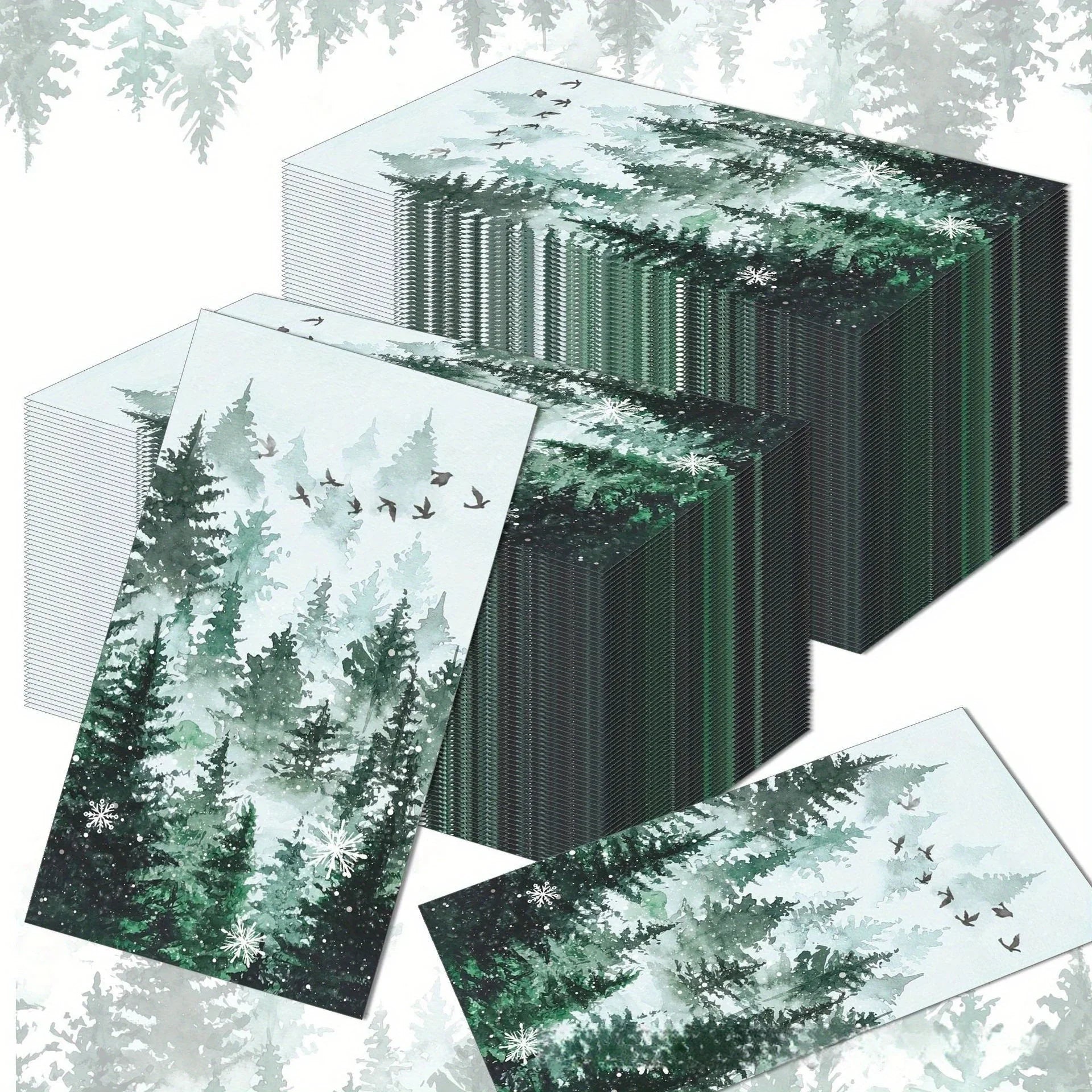 S Snowflake & Christmas Tree Printed Paper Napkins, 15.7x12.9" - Perfect for Holiday Parties, Desserts &... - House Of Avana