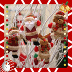 Fabric Christmas Ornaments, Dancing Snowman Deer Bear Tree Decorations - House Of Avana