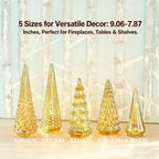 Ceramic Glowing Christmas Tree Figurine with Colorful Lights - House Of Avana