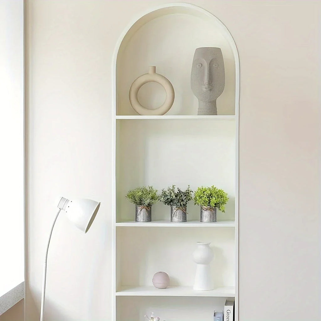 S Potted Artificial Eucalyptus Tree, Galvanized Flower Pot Desktop Center Decoration Suitable for... - House Of Avana