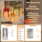 Glass Box Decoration with Warm Glowing Winter Tree Scene - House Of Avana