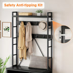 5-in-1 Entryway Hall Tree Organizer with Bench - Heavy-duty Shoe Storage Cabinet, Hooks, Drawers & Top... - House Of Avana