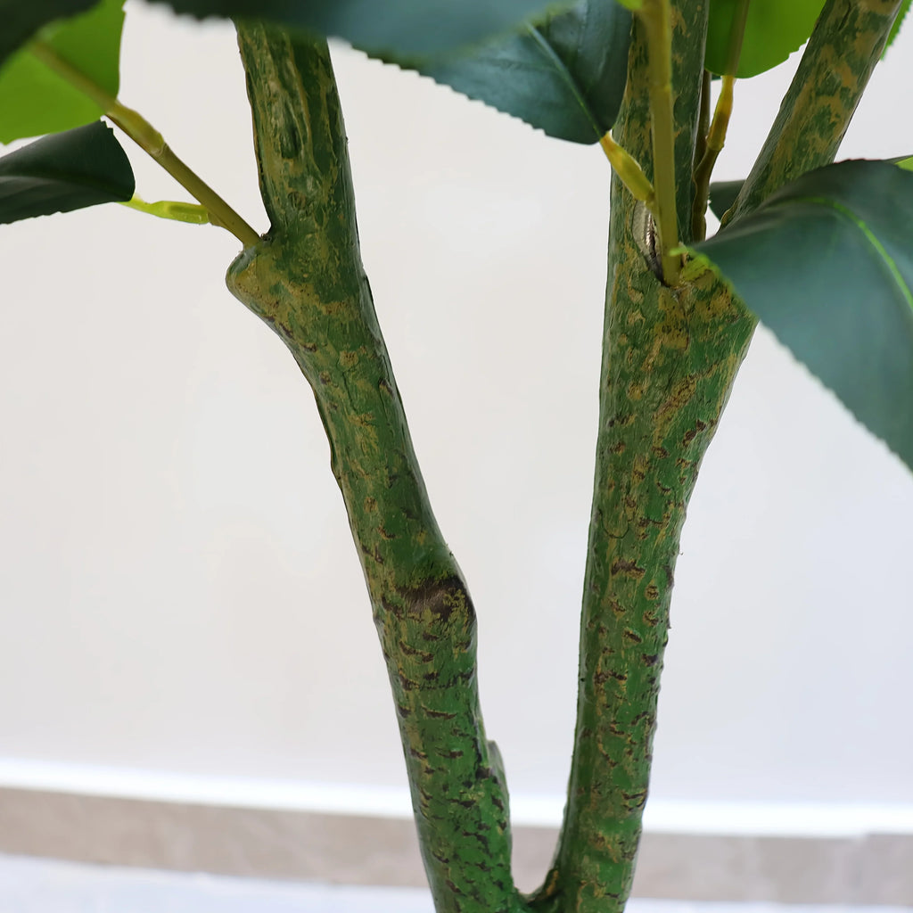 S Artificial Camellia Tree with Realistic Trunk, Leaves, Flowers & Planter - 149.35cm/179.83cm Indoor... - House Of Avana