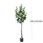 S Artificial Camellia Tree with Realistic Trunk, Leaves, Flowers & Planter - 149.35cm/179.83cm Indoor... - House Of Avana