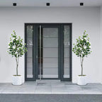 S Artificial Camellia Tree with Realistic Trunk, Leaves, Flowers & Planter - 149.35cm/179.83cm Indoor... - House Of Avana