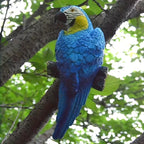 Garden Hanging Tree Parrot Design Outdoor Statue - House Of Avana