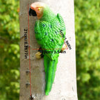 Garden Hanging Tree Parrot Design Outdoor Statue - House Of Avana