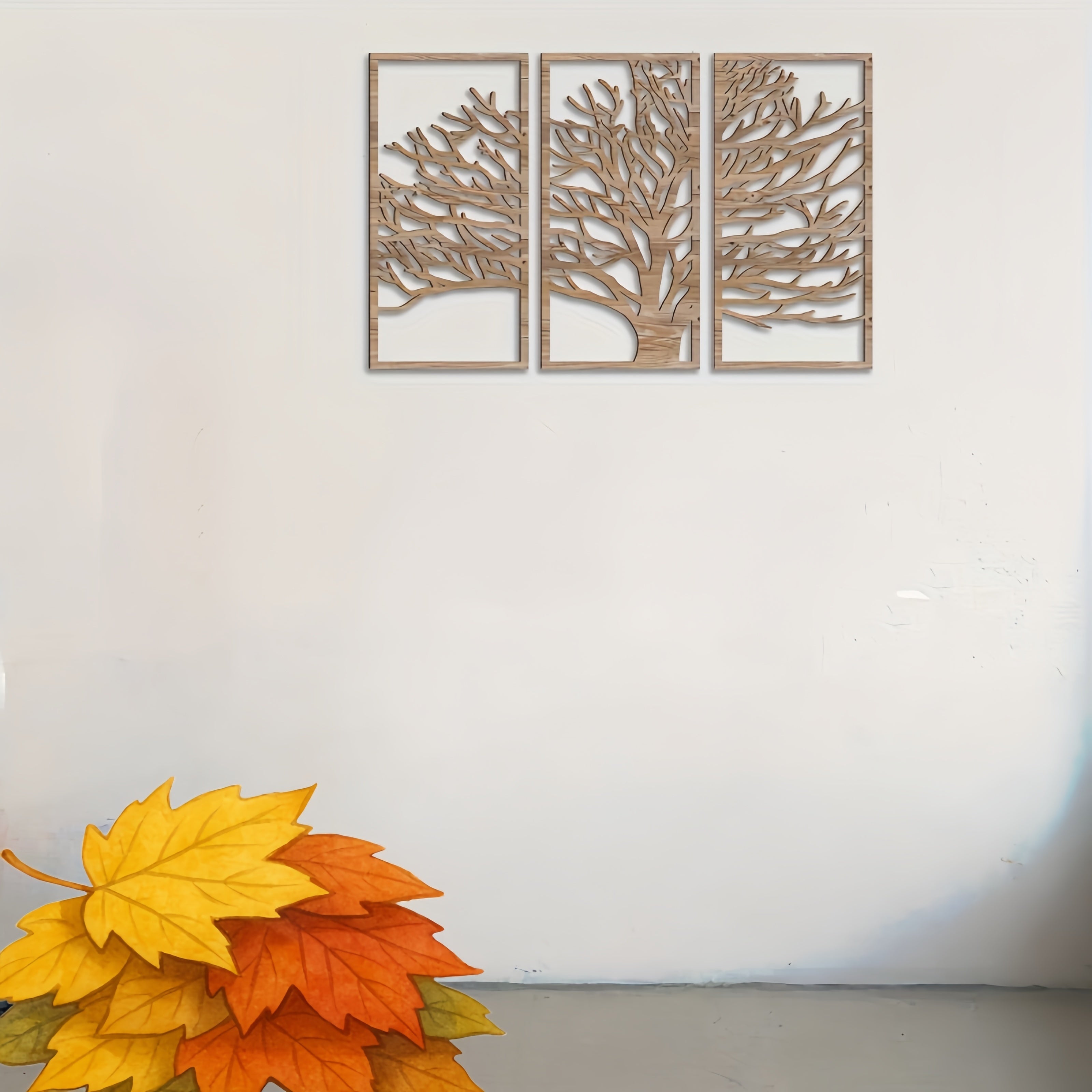 Wall Art - Tree Life Wooden Hanging, detail shot - House Of Avana